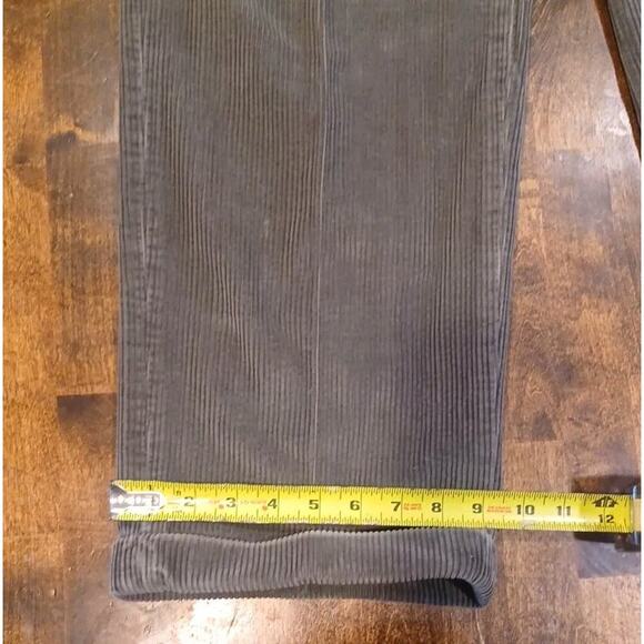 Perry Ellis men’s dark charcoal Heavy Warm 100% Cotton corduroy 33×32 pants - Picture 4 of 8